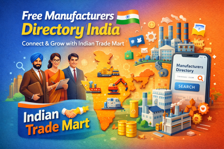Free Manufacturers Directory India – Connect & Grow with Indian Trade Mart