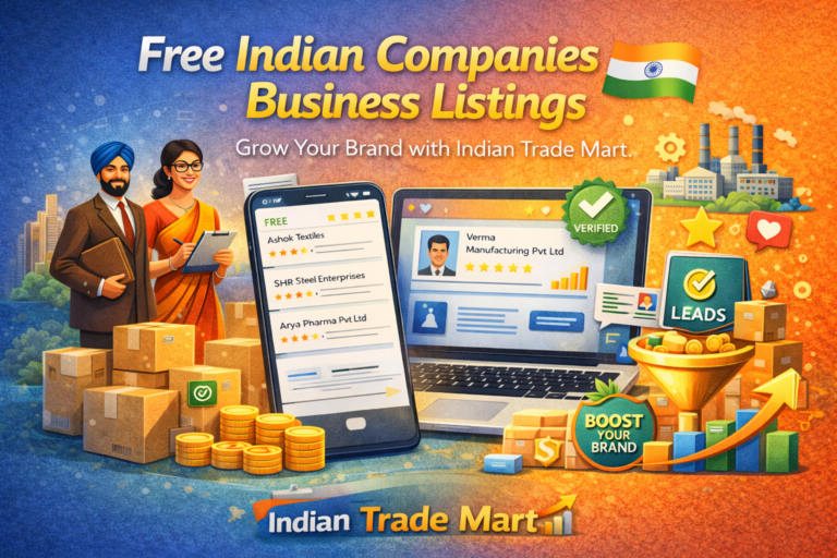 Free Indian Companies Business Listings – Grow Your Brand with Indian Trade Mart