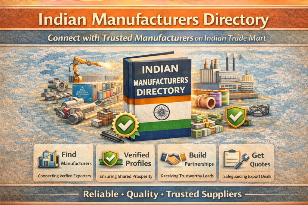 Indian Manufacturers Directory – Connect with Trusted Manufacturers on Indian Trade Mart