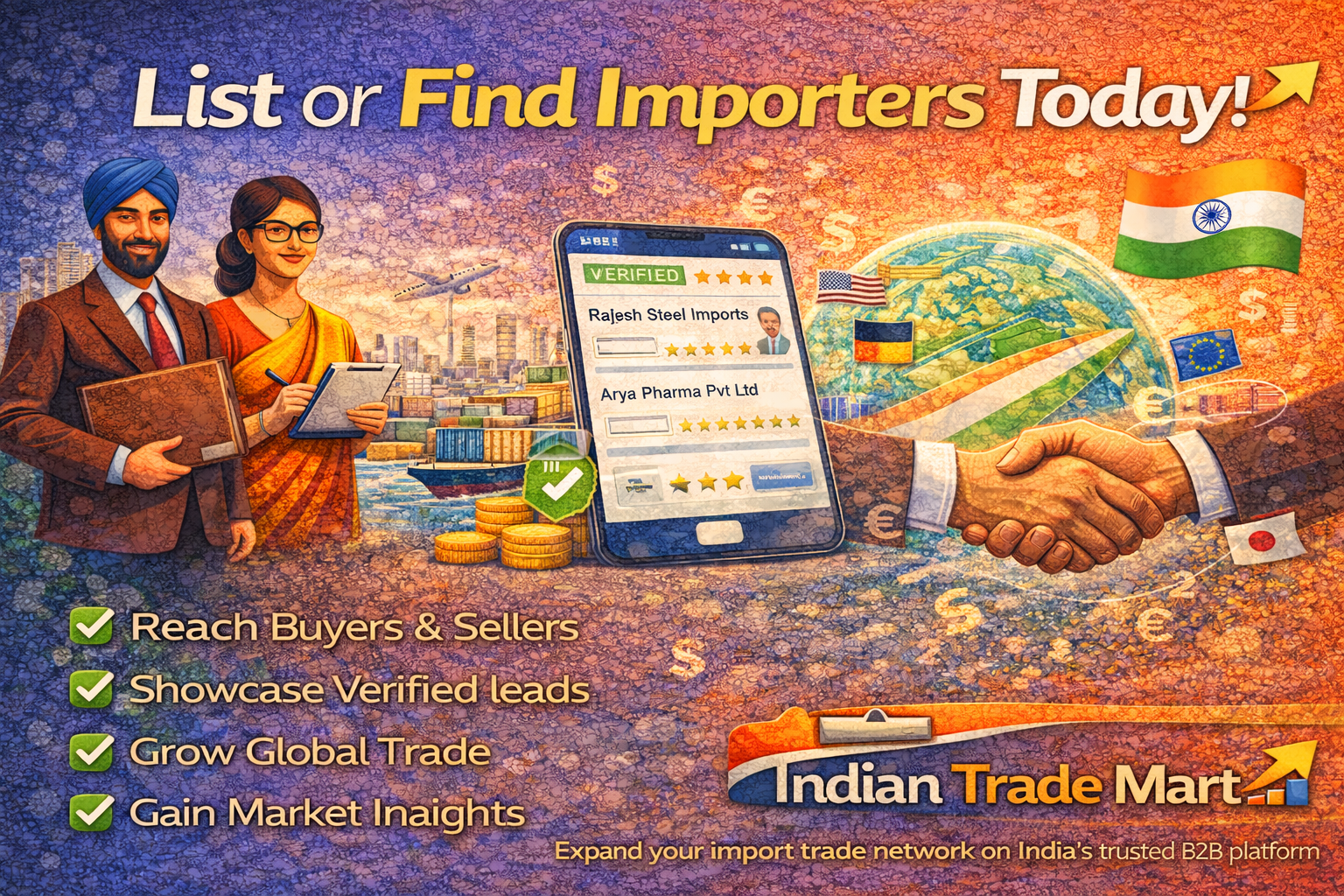 List or Find Importers Today