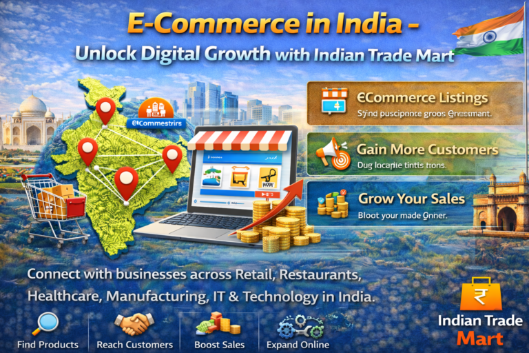 E-Commerce in India – Unlock Digital Growth with Indian Trade Mart
